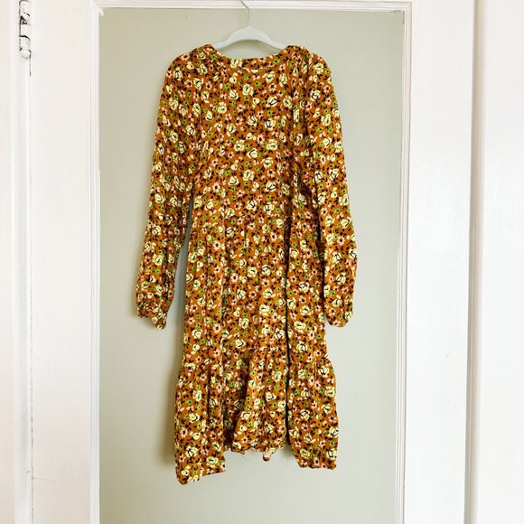 Zara Girls Floral Dress Size 10 - Picture 3 of 3
